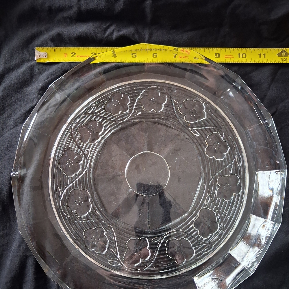 Anchor Hocking Clear Glass Serving Platter